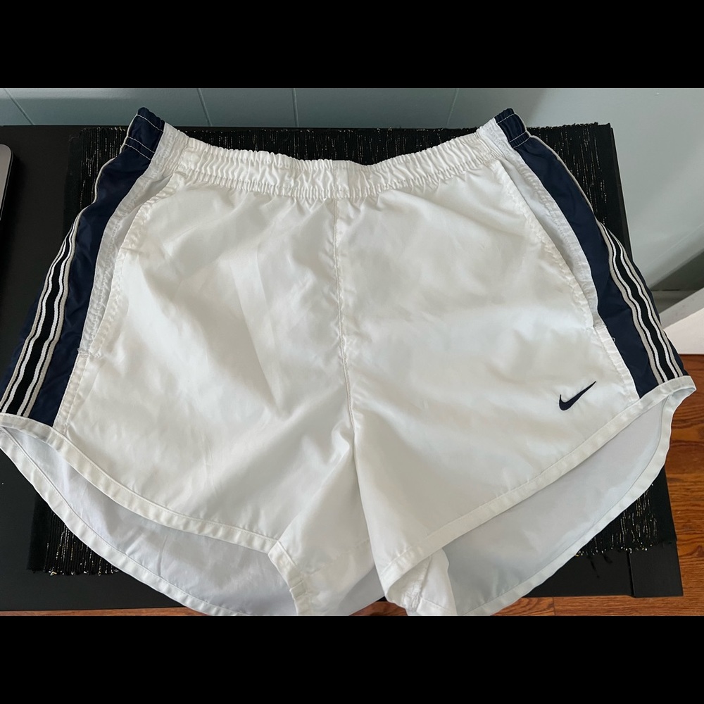 White Nike Shorts with Pockets